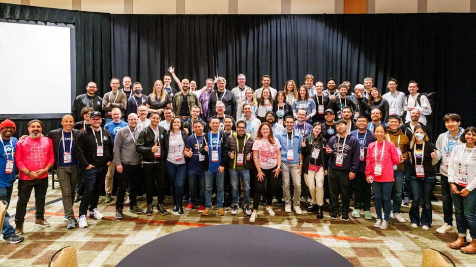The CNCF Ambassador group photo. Many Istio maintainers are in this picture!
