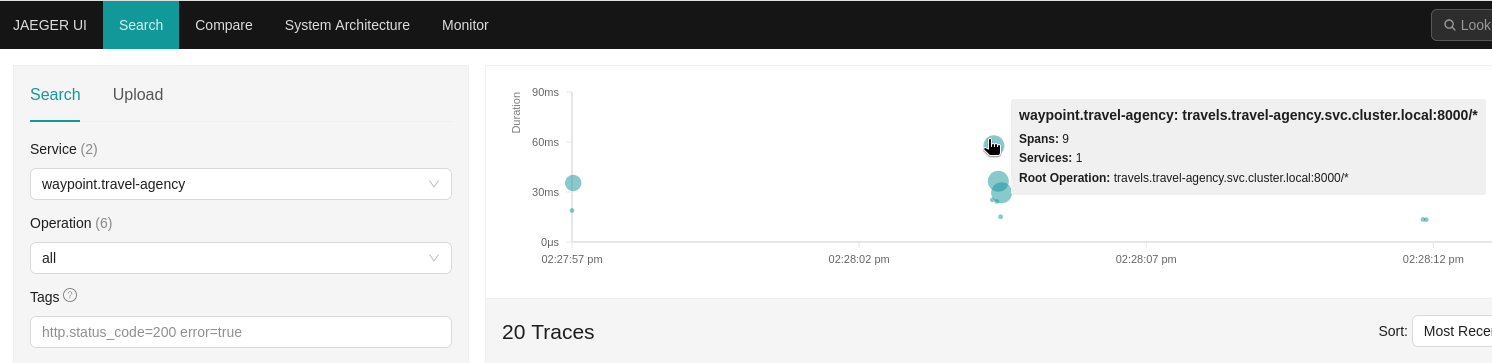 Istio 1.27 中的服务链路追踪